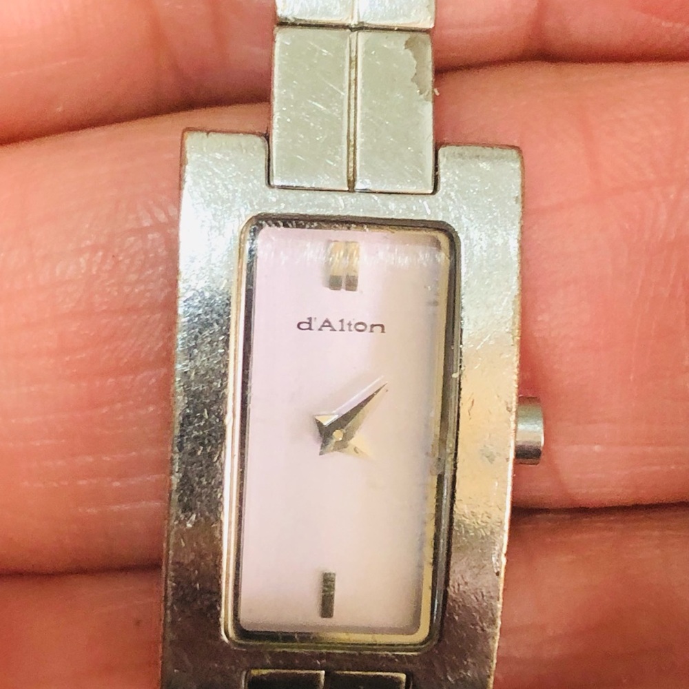 D'alton Silver Rectangular Watch - image 1